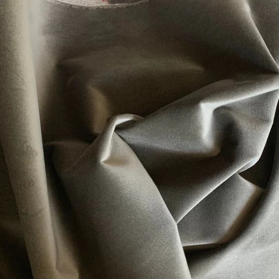 gray velvet fabric - Smoke Gray - Upholstery Weight Velvet Fabric