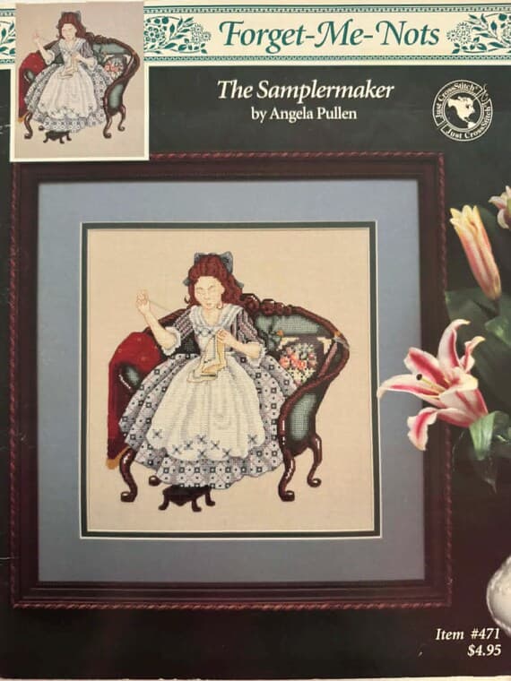 none - Forget Me Nots. The Samplermaker by Angela Pullen Cross Stitch Pattern
