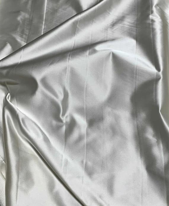 white satin fabric - Off White - Duchess SILK Satin Fabric