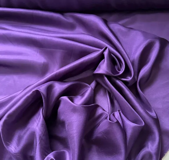 purple habotai fabric - Eggplant Purple China Silk HABOTAI Fabric 8mm weight 45" width