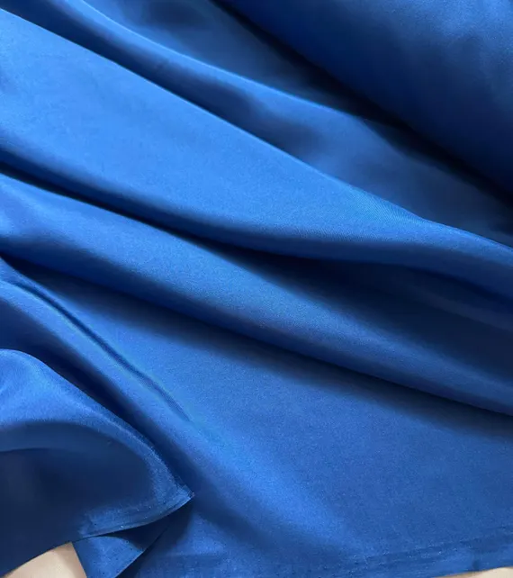 sapphire habotai fabric - Sapphire Blue China Silk HABOTAI Fabric 8mm weight 54" width