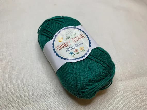 jade none - Jade Green Lori Holt Cotton Sport Weight Chunky Thread Yarn 25454