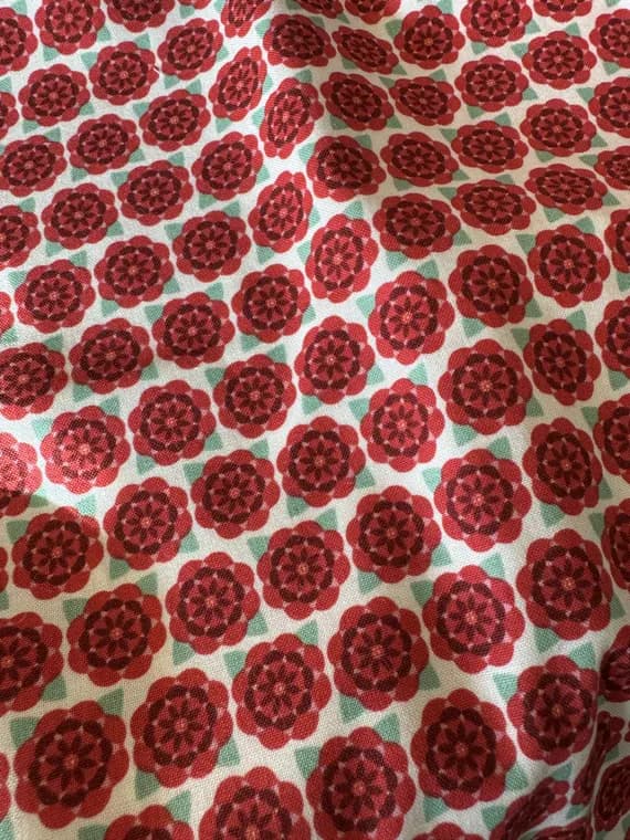 cotton fabric - Deco State Flower - Camelia Alabama - In the Beginning Fabrics - Cotton Fabric