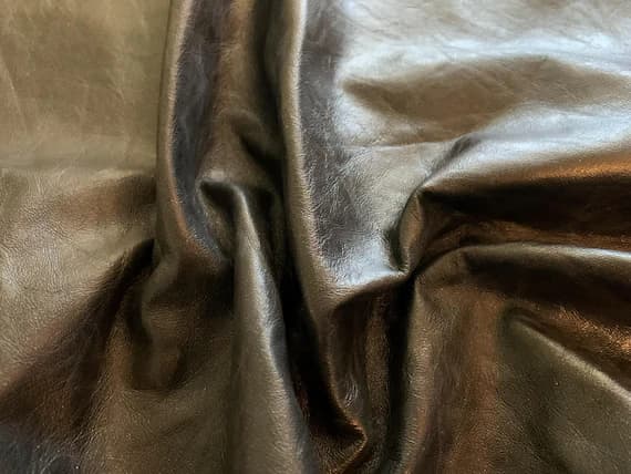 black leather - Black Cow Hide Leather Hide 9 Square Feet