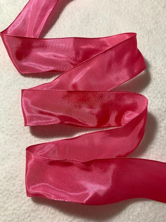 pink none - Bubblegum Pink Wired Grosgrain Ribbon - 1.5" wide - 5 Yards