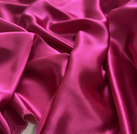fuchsia charmeuse fabric - Deep Fuchsia Pink - 100% Silk Charmeuse Fabric