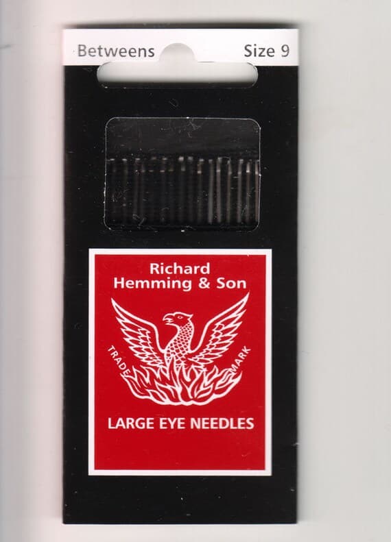 none - Richard Hemming Needles - Betweens Size 9 - Made in England