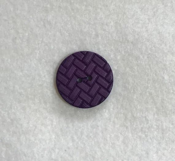 purple none - Set of 2 Purple Chevron Herringbone Plastic Button - Dill Buttons Brand (3 Sizes to Choose From)