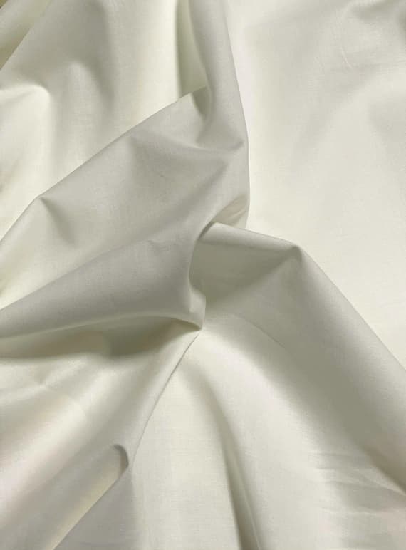 cotton fabric - Spechler-Vogel Fabric - Pima Cotton Lawn - Ecru