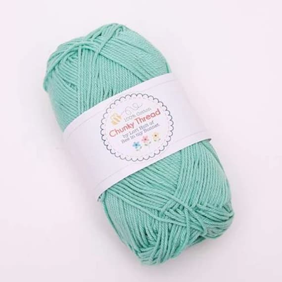 mint none - Breezy Mint Lori Holt Cotton Sport Weight Chunky Thread Yarn