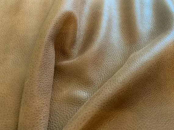 brown leather - Cinnamon Brown Textured Cow Hide Leather Hide 6 Square Feet