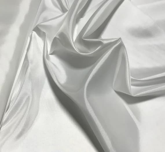 ivory habotai fabric - Ivory - Polyester Lining Fabric