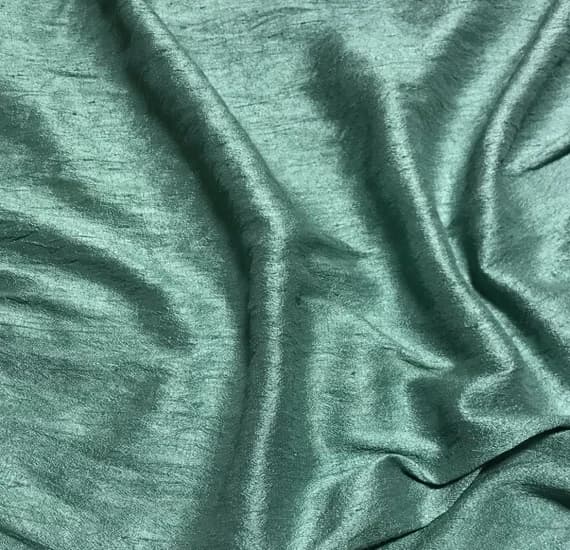 sage dupioni fabric - Hand Dyed Sage Green - Silk Dupioni Fabric