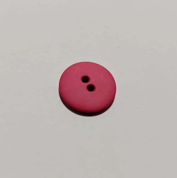 fuchsia none - Fuchsia Pink Round 2 Hole Plastic Button - 20mm / 3/4 inch - Dill Buttons - Set of 4