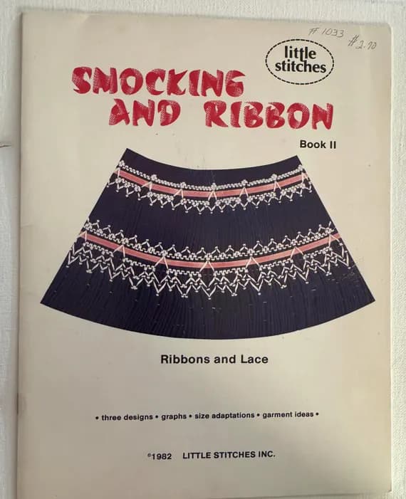 none - Smocking and Ribbon book II by Little Stitches 1982 Ribbons and Lace