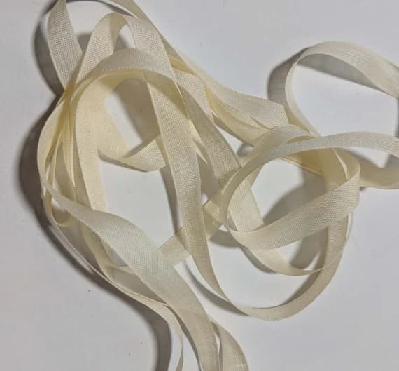 ivory none - Ivory 100% COTTON Voile Gauze Ribbon Trim 3/8"