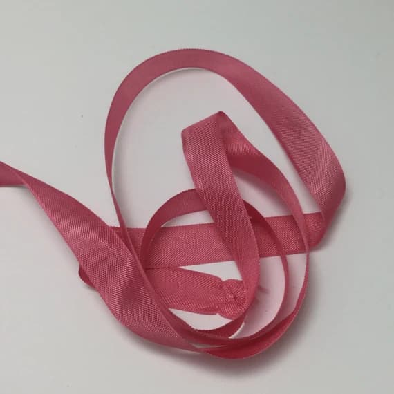 pink none - Vintage Rayon Seam Binding - Bubblegum Pink - 1/2 inch - 5 Yards