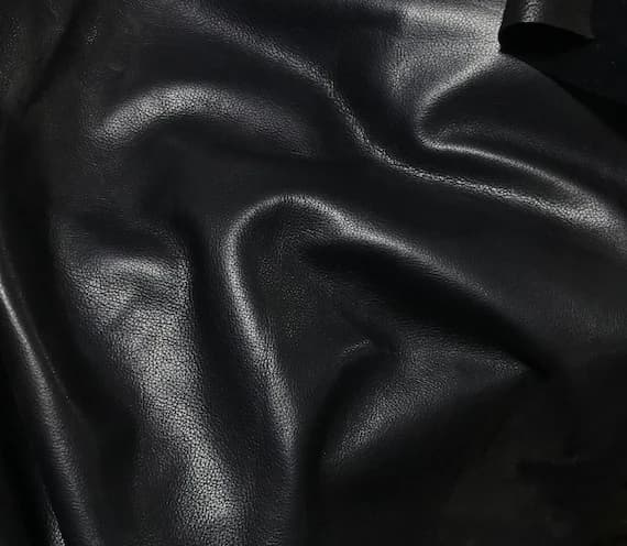 blue leather - DARK MIDNIGHT BLUE Cow Hide Leather 8"x8" Piece