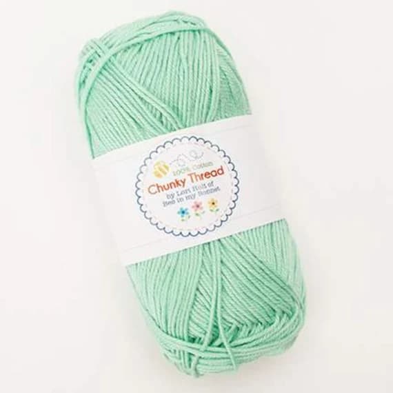 mint none - Sweet Mint Lori Holt Cotton Sport Weight Chunky Thread Yarn