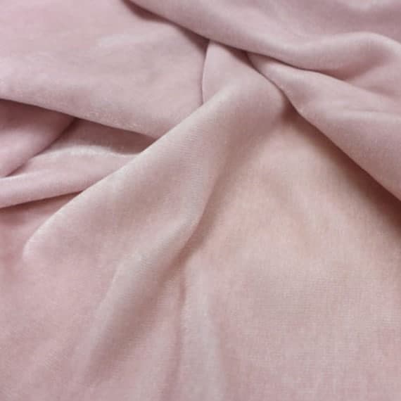 blush velvet fabric - BLUSH PINK Silk Velvet Fabric