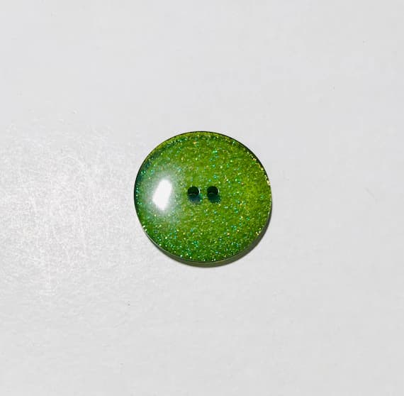 olive none - Olive Green Glitter Plastic Button - Dill Buttons Brand (3 Sizes to Choose From)