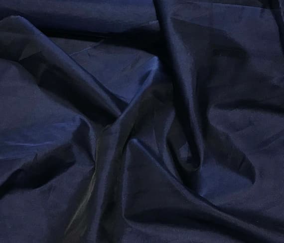 navy organza fabric - Navy Blue - Silk Organza Fabric