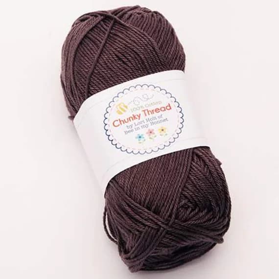 gray none - Steel Gray Lori Holt Cotton Sport Weight Chunky Thread Yarn