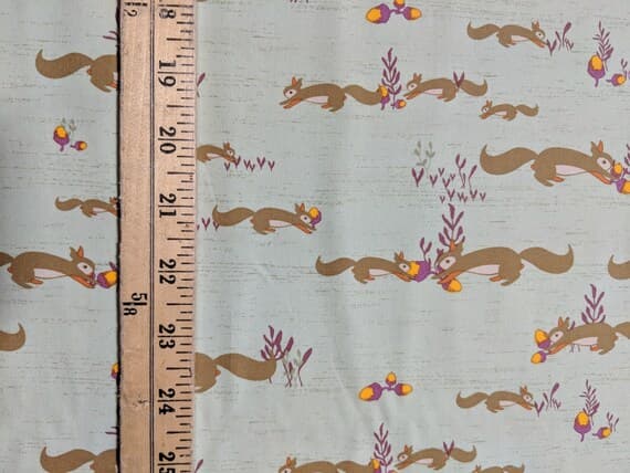 cotton fabric - fat 1/4 Squirrels at Play - Autumn Vibes - Art Gallery Fabrics -Premium Cotton Fabric
