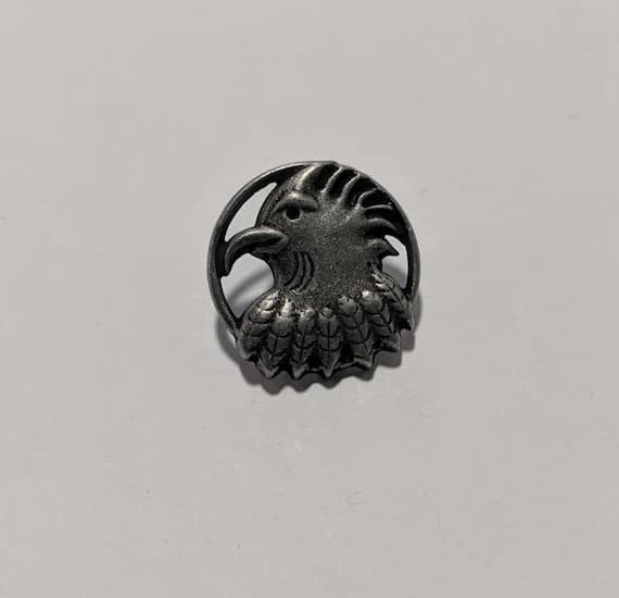 none - Rooster / Chicken Metal Button - 25mm / 1" - Dill Buttons