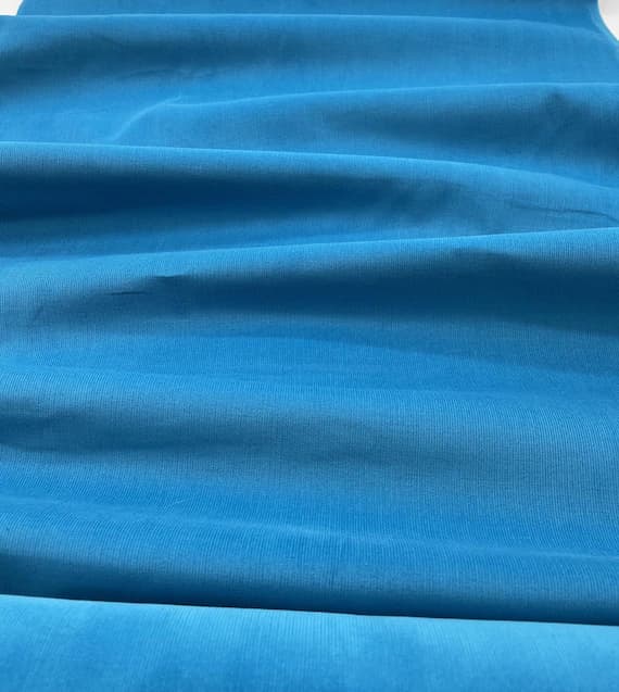 blue cotton fabric - Blue Bird Featherwale Corduroy Cotton Fabric Spechler-Vogel