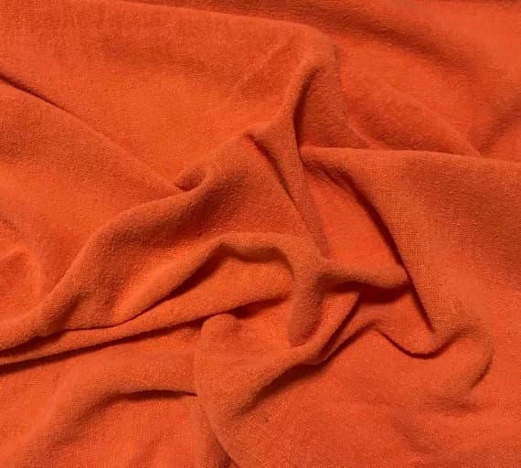 orange noil fabric - GOLDEN ORANGE Hand Dyed Raw Silk Gauze NOIL Fabric