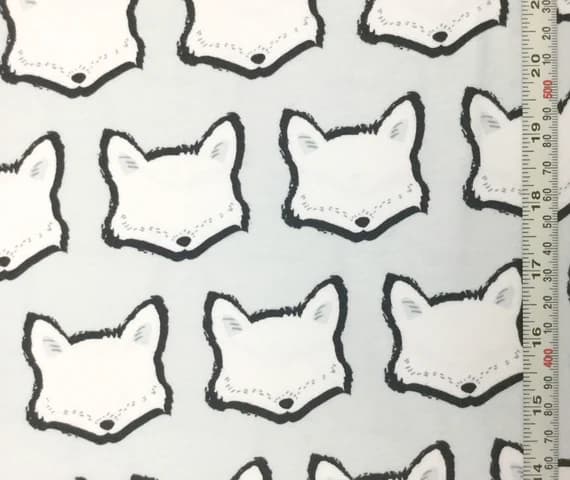 cotton fabric - Clever Little Fox - Capsules Nest for Art Gallery Fabrics - Cotton Knit