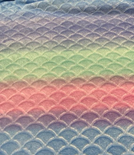 mint fabric - Pink; Purple; Mint & Blue Mermaid Minky Cuddle Fabric