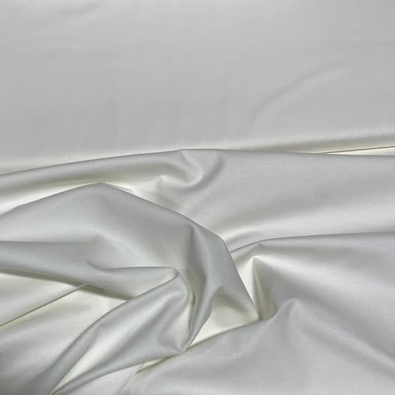 white cotton fabric - 100% Cotton Basecloth Broadcloth Solid - Off White - Paintbrush Studio Fabrics