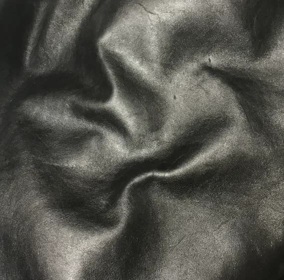 brown leather - METALLIC CHOCOLATE BROWN Cow Hide Leather 8"x8" Piece
