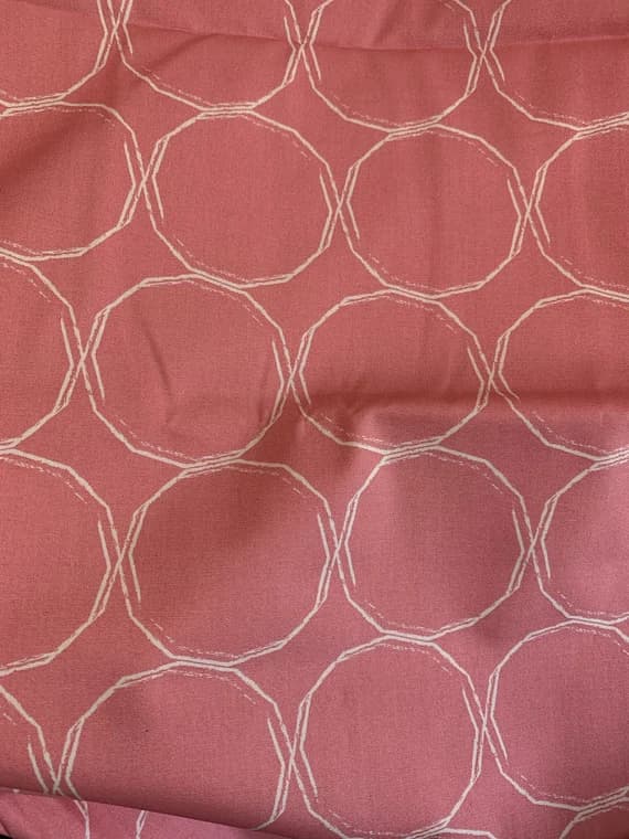 blush cotton fabric - Hula Hoops Blush Pink - Essentials - by Art Gallery 100% Cotton Fabric