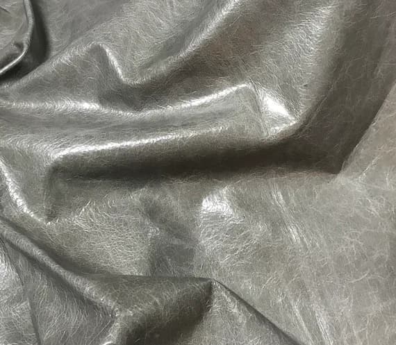 gray leather - Mottled Elephant GRAY Cow Hide Leather Hide 6 Square Feet #1