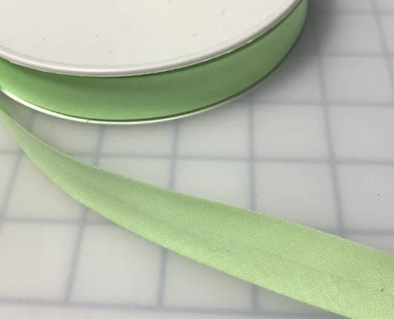 mint none - MINT GREEN Poly Cotton Single Fold Bias Tape Made in France 3/4" (3 yards)