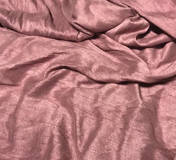 dupioni fabric - Hand Dyed Antique Mauve - Silk Dupioni Fabric