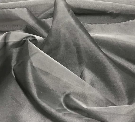 silver organza fabric - Silver Gray - Silk Organza Fabric