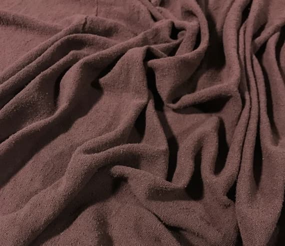 brown noil fabric - MAHOGANY BROWN Hand Dyed Raw Silk Gauze NOIL Fabric