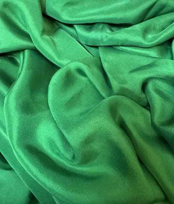 emerald twill fabric - EMERALD GREEN Hand Dyed Silk Twill Fabric
