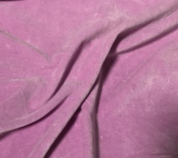 lilac velvet fabric - Hand Dyed Lilac - Cotton Velveteen Fabric