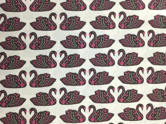 cotton fabric - Baltic Swans - Sand - Tallinn by Jessica Swift for Art Gallery Fabrics - Premium Cotton