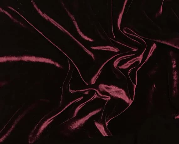 burgundy velvet fabric - BURGUNDY RED Silk Velvet Fabric