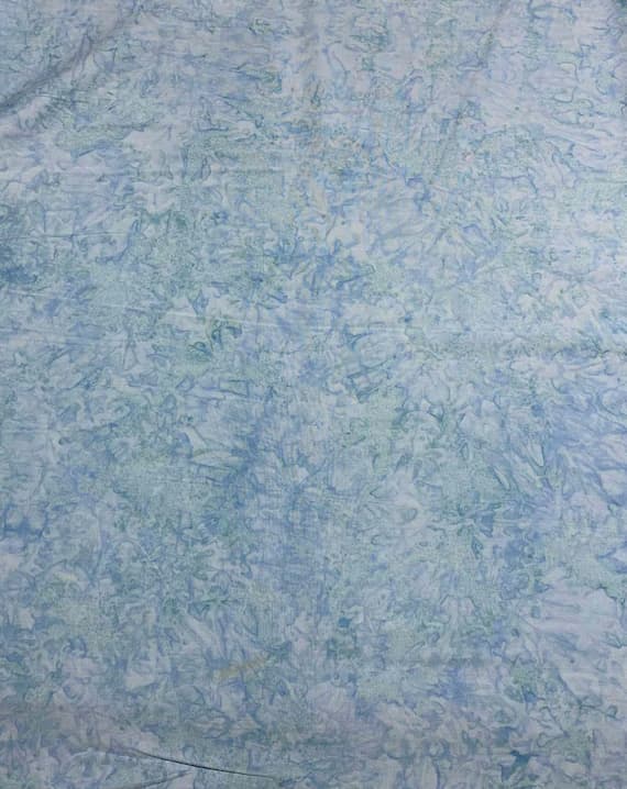 blue cotton fabric - Baby Blue Shadows - Banyan Batik Tone on Tone 100% Cotton Fabric