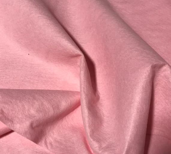 pink wool fabric - Pink - Wool /Rayon Blend Felt Fabric