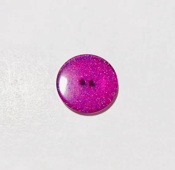 purple none - Purple Glitter Plastic Button - Dill Buttons Brand (3 Sizes to Choose From)