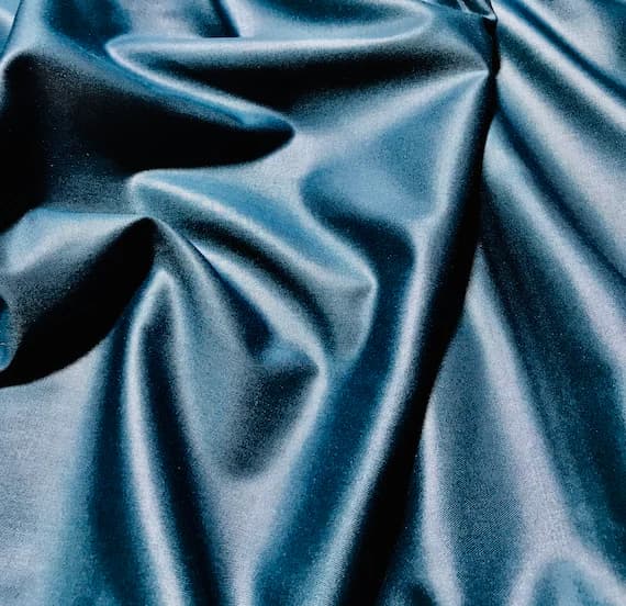 teal twill fabric - Teal Blue - Rayon Gabardine Fabric