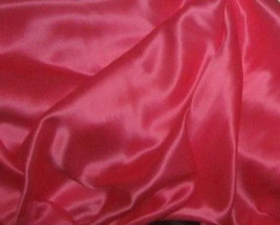 pink charmeuse fabric - Bright Pink - Silk Charmeuse Fabric